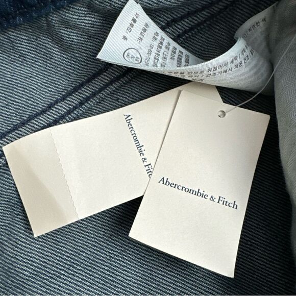 NWT Abercrombie & Fitch Mid Rise Ultra Wide Leg Jeans Size 32 14 LONG 32/14L NEW - Picture 6 of 11